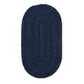 Better Trends Better Trends BRCR2240NV 22 x 40 in. Chenille Reversible Rug - Navy BRCR2240NV